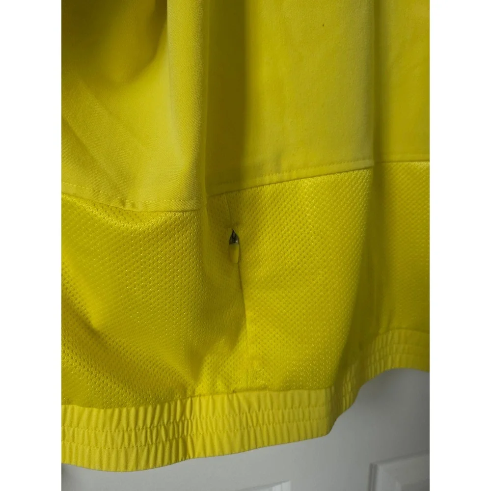 FIGS Technical Collection Scrub Jacket Yellow Full Zip Mesh Panel Large